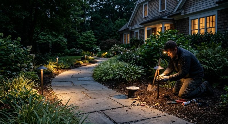 Fence Lighting Installation in Honolulu, HI