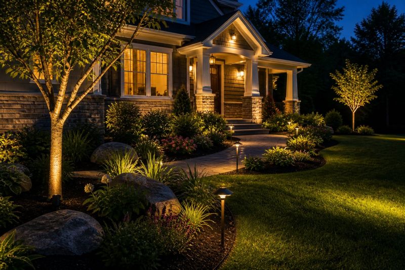 Sidewalk Lighting Installation in Overland Park, KS