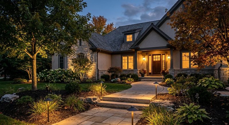 Terrace Lighting Installation in Overland Park, KS